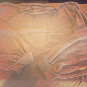 Gap Rose quartz turtle neck sweater bell sleeves